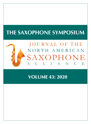 Saxophone Symposium Volume 43